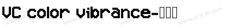 VC color vibrance字体转换